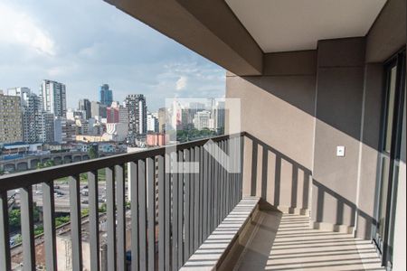 Varanda da Sala de apartamento à venda com 1 quarto, 40m² em Liberdade, São Paulo