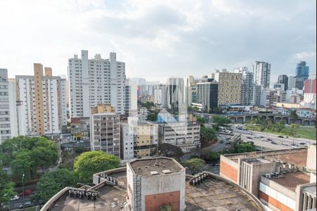 Vista da varanda Sala de apartamento à venda com 1 quarto, 40m² em Liberdade, São Paulo