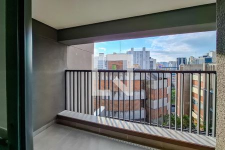 Varanda da Sala de apartamento à venda com 1 quarto, 40m² em Liberdade, São Paulo