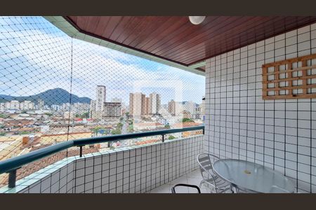 Varanda da sala de apartamento para alugar com 3 quartos, 257m² em Boqueirão, Praia Grande