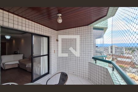 Varanda da sala de apartamento para alugar com 3 quartos, 257m² em Boqueirão, Praia Grande