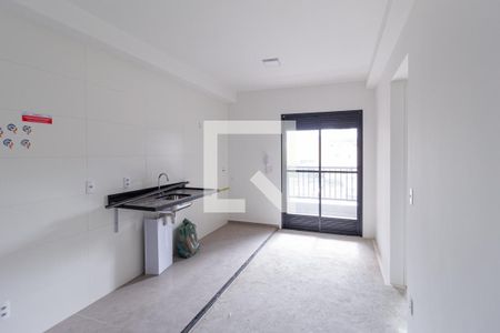 Sala e cozinha de apartamento para alugar com 1 quarto, 34m² em Centro, Osasco