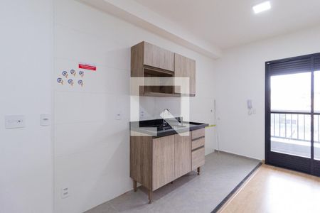 Sala e cozinha de apartamento à venda com 1 quarto, 34m² em Centro, Osasco