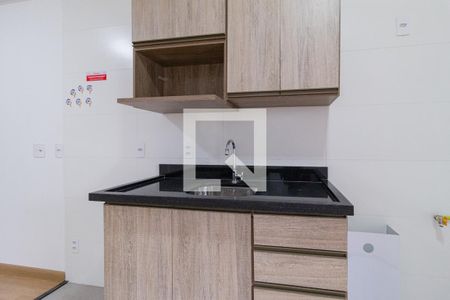 Sala e cozinha de apartamento à venda com 1 quarto, 34m² em Centro, Osasco