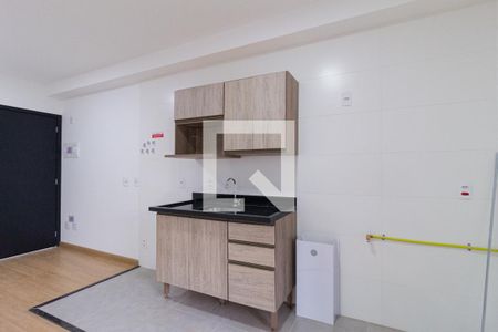 Sala e cozinha de apartamento à venda com 1 quarto, 34m² em Centro, Osasco