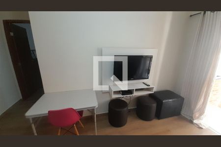 Sala de apartamento para alugar com 1 quarto, 50m² em Canto do Forte, Praia Grande