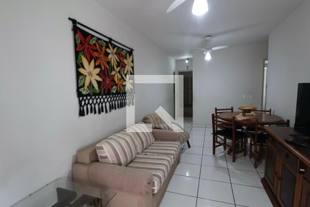 Sala de apartamento para alugar com 2 quartos, 65m² em Balneario Cidade Atlantica, Guarujá