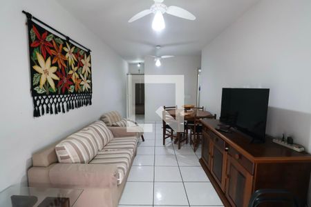 Sala de apartamento para alugar com 2 quartos, 65m² em Balneario Cidade Atlantica, Guarujá