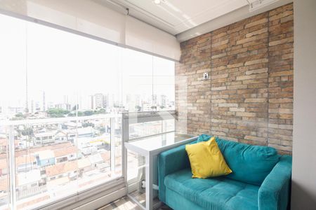 Varanda  de kitnet/studio para alugar com 1 quarto, 35m² em Vila Gomes Cardim, São Paulo