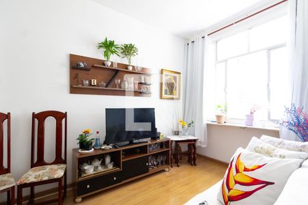 Detalhe da sala  de apartamento à venda com 1 quarto, 40m² em Botafogo, Rio de Janeiro