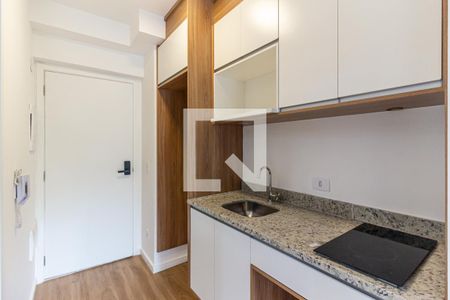 Cozinha de kitnet/studio para alugar com 1 quarto, 25m² em Santa Ifigênia, São Paulo