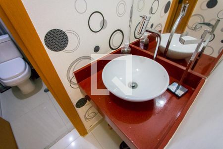 Lavabo de apartamento à venda com 3 quartos, 126m² em Vila Scarpelli, Santo André