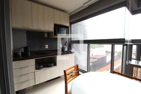 Cozinha de kitnet/studio à venda com 1 quarto, 31m² em Indianópolis, São Paulo