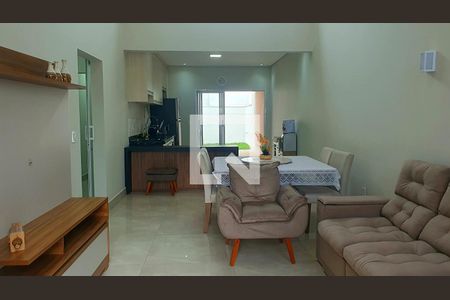 Sala  de casa de condomínio para alugar com 3 quartos, 130m² em Vila Monte Alegre, Paulínia