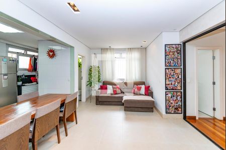 Sala de apartamento à venda com 1 quarto, 60m² em Jardim America, Belo Horizonte