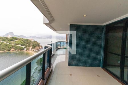 Varanda da Sala de apartamento à venda com 3 quartos, 280m² em Boa Viagem, Niterói