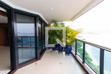 Varanda da Sala de apartamento para alugar com 3 quartos, 280m² em Boa Viagem, Niterói