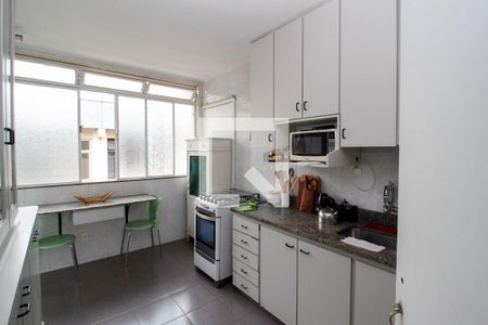 Cozinha de apartamento à venda com 3 quartos, 130m² em Carmo, Belo Horizonte