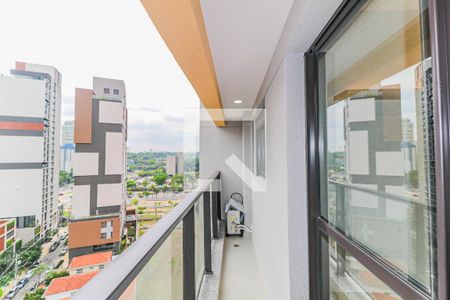 Varanda Sala de apartamento para alugar com 1 quarto, 31m² em Jardim das Acacias, São Paulo