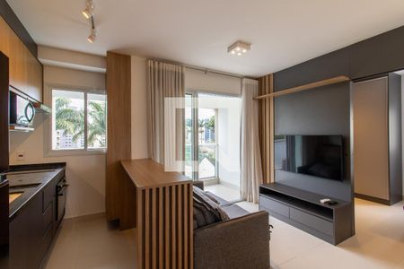 Sala de apartamento para alugar com 1 quarto, 42m² em Centro, Campinas