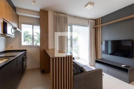 Sala de apartamento para alugar com 1 quarto, 42m² em Centro, Campinas