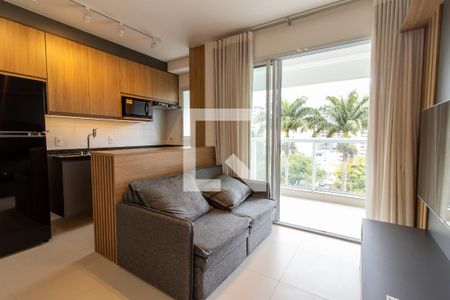 Sala de apartamento para alugar com 1 quarto, 42m² em Centro, Campinas