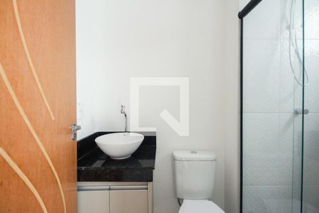 Banheiro  de kitnet/studio para alugar com 1 quarto, 32m² em Vila Gomes Cardim, São Paulo