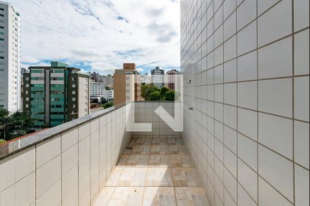 Varanda da Sala de apartamento para alugar com 3 quartos, 94m² em Nova Granada, Belo Horizonte