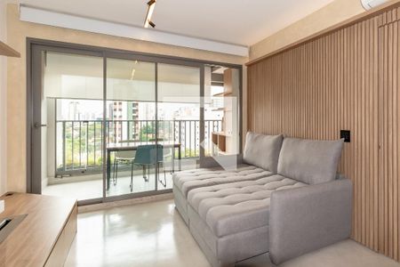 Sala de apartamento à venda com 1 quarto, 51m² em Indianópolis, São Paulo