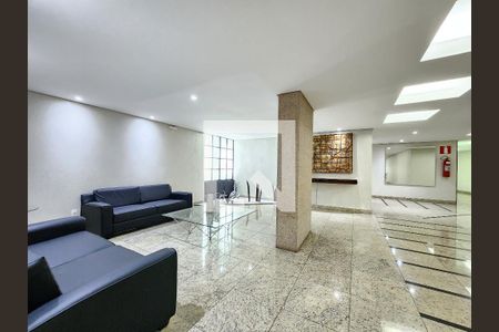 Hall de entrada de apartamento à venda com 3 quartos, 102m² em Belvedere, Belo Horizonte