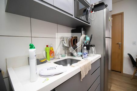 Cozinha e Área de Serviço de apartamento para alugar com 1 quarto, 29m² em Samambaia, Brasília