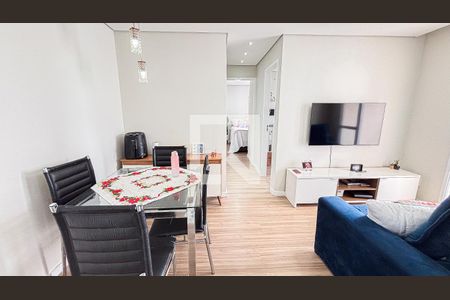 Sala - Sala de Jantar  de apartamento à venda com 2 quartos, 47m² em Vila Valparaíso, Santo André