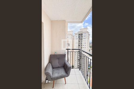 Sala - Sala de Jantar  Varanda de apartamento à venda com 2 quartos, 47m² em Vila Valparaíso, Santo André