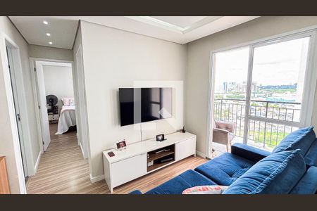 Sala - Sala de Jantar  de apartamento à venda com 2 quartos, 47m² em Vila Valparaíso, Santo André