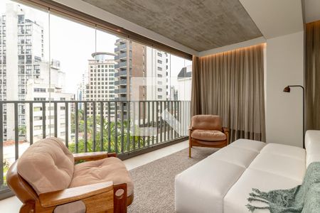 Sala de apartamento à venda com 2 quartos, 162m² em Vila Nova Conceição, São Paulo