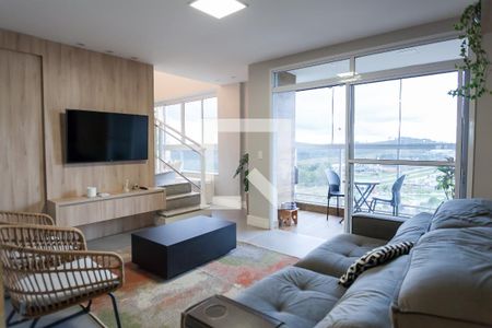 Sala de apartamento à venda com 3 quartos, 130m² em Alphaville - Lagoa dos Ingleses, Nova Lima