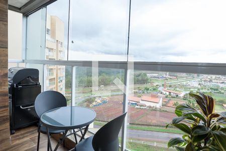 Varanda da Sala de apartamento à venda com 3 quartos, 130m² em Alphaville - Lagoa dos Ingleses, Nova Lima