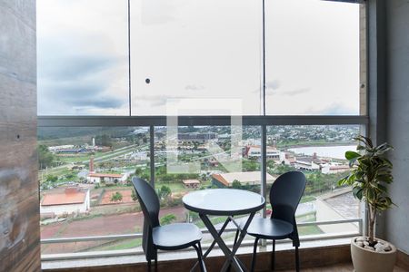 Varanda da Sala de apartamento à venda com 3 quartos, 130m² em Alphaville - Lagoa dos Ingleses, Nova Lima