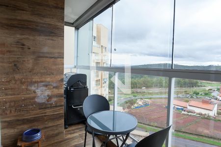 Varanda da Sala de apartamento à venda com 3 quartos, 130m² em Alphaville - Lagoa dos Ingleses, Nova Lima