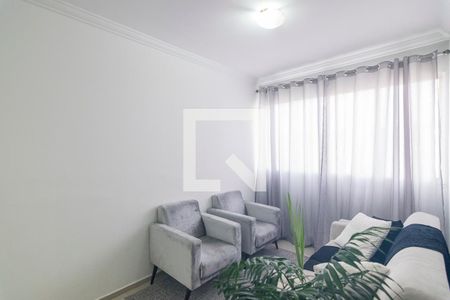 Sala de apartamento à venda com 3 quartos, 69m² em Jardim Santo André, Santo André