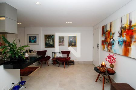 Sala de apartamento à venda com 2 quartos, 68m² em Sion, Belo Horizonte