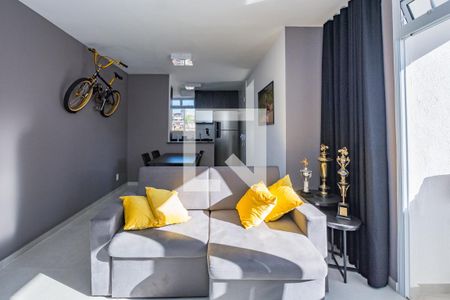 Sala de apartamento à venda com 2 quartos, 55m² em Buritis, Belo Horizonte