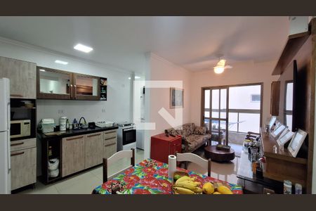 Sala de apartamento para alugar com 2 quartos, 70m² em Canto do Forte, Praia Grande