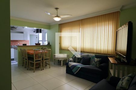 Sala de apartamento para alugar com 1 quarto, 98m² em Pitangueiras, Guarujá