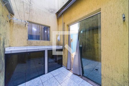 Varanda da Sala de apartamento à venda com 2 quartos, 54m² em Vila Linda, Santo André