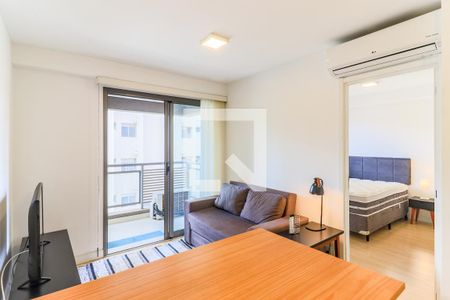 Sala de apartamento à venda com 1 quarto, 36m² em Cidade Monções, São Paulo