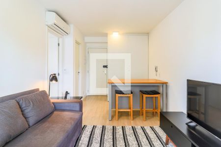 Sala de apartamento à venda com 1 quarto, 36m² em Cidade Monções, São Paulo