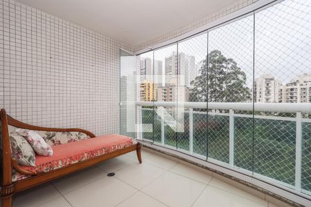 Varanda da Sala de apartamento à venda com 3 quartos, 74m² em Vila Andrade, São Paulo