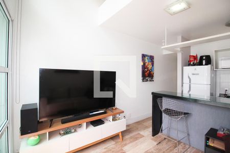 Sala de apartamento à venda com 1 quarto, 45m² em Indianópolis, São Paulo