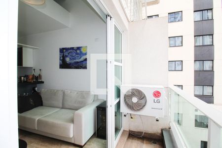 Varanda de apartamento à venda com 1 quarto, 45m² em Indianópolis, São Paulo